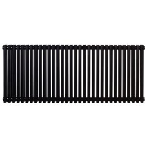 Дизайнерський трубчастий радіатор Praktikum 500×1223, нижнє підк., чорний