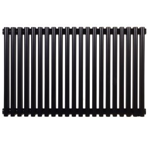 Дизайнерський трубчастий радіатор Praktikum 500×805, нижнє підк., чорний