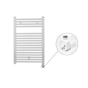 Електрична рушникосушка Virando 786 x 500 мм, з теном HEC. Колір білий