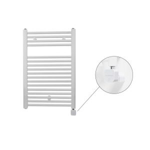 Електрична рушникосушка Virando 786 x 500 мм, з теном NEX. Колір білий