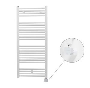 Електрична рушникосушка Virando 1226 x 500 мм, з теном NEX. Колір білий