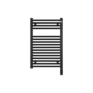 Електрична рушникосушка Aura 775 x 500 мм, з теном HOTS. Колір чорний