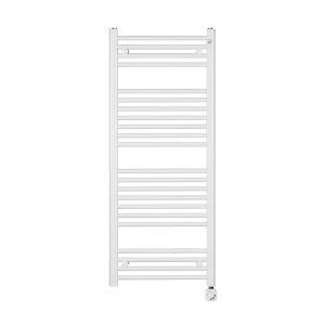 Електрична рушникосушка Aura 1217 x 500 мм, з теном HEC. Колір білий