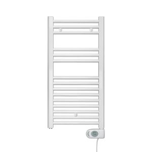 Електрична рушникосушка Aura 786 x 400 мм, з теном MUSA. Колір білий