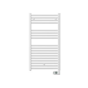 Електрична рушникосушка Aura 980 x 500 мм, з теном MUSA. Колір білий