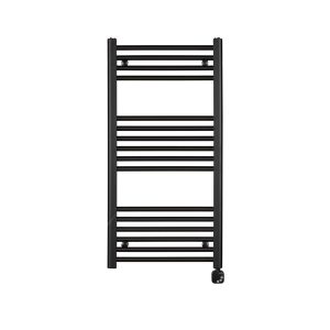 Електрична рушникосушка T100 100 x 500 мм, з теном HEC. Колір чорний