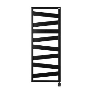 Електрична рушникосушка Kazeane 1266 x 500 мм, з теном NEX. Колір чорний